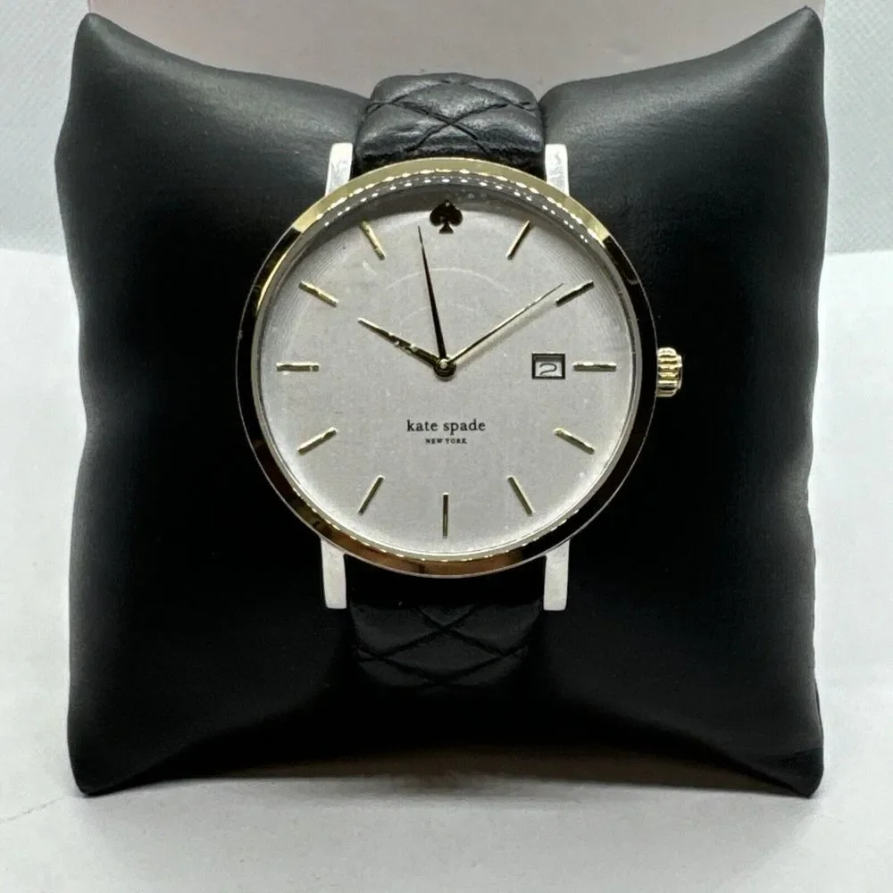 Kate Spade New York Metro 0125 Women's Black Leather Analog Dial Watch JNA121